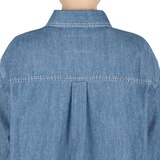 케네스콜 여성 데님 셔츠 - 미디엄 인디고, S