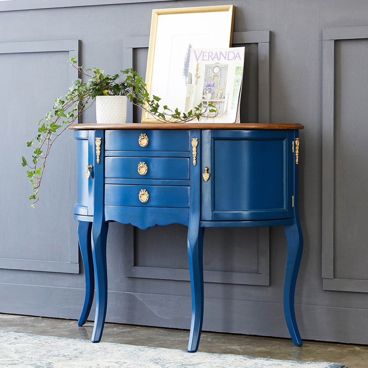 Bandal French Antique Console - Blue
