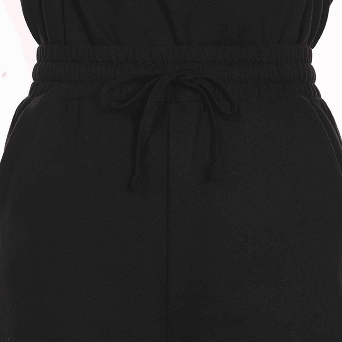 게스 여성 코튼 라운지 상하의 세트 - 블랙