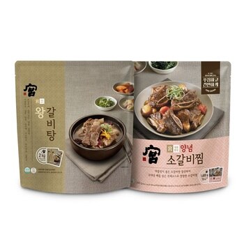 궁 왕갈비탕 1kg x 2 + 양념 소갈비찜 700g x 2 궁 왕갈비탕 1kg x 2 + 양념 소갈비찜 700g x 2