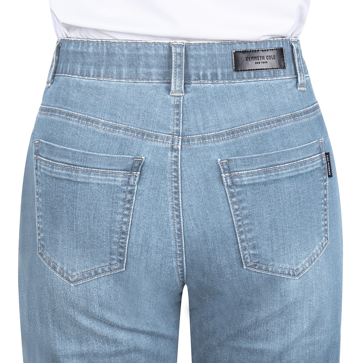 케네스콜 여성 저온스 루즈 스트레이트핏 청바지 - 아이스