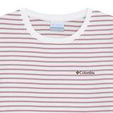 컬럼비아 여성 스트라이프 티셔츠 - 핑크