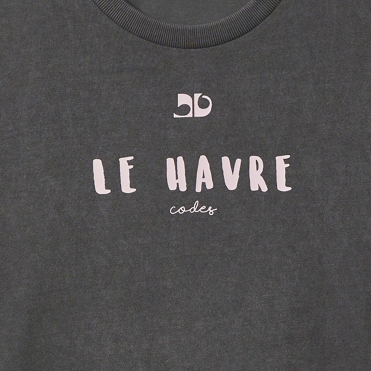 코데즈컴바인 여성 반소매 티셔츠 - 다크 그레이, S