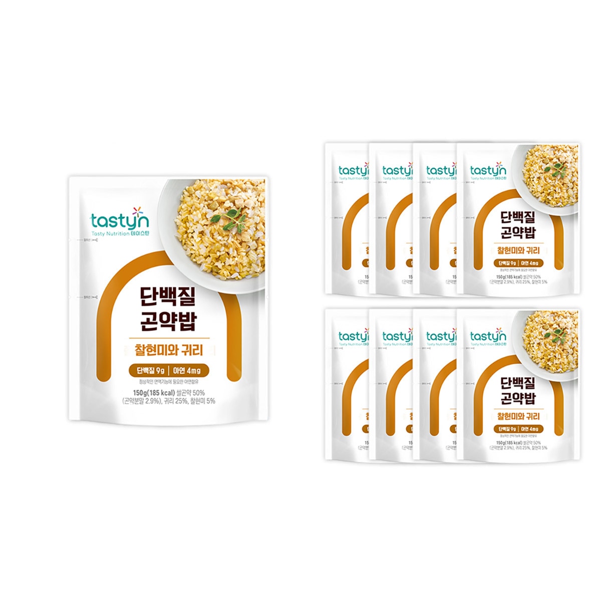 테이스틴단백질곤약밥찰현미와귀리150g x 8