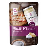청정원 파스타소스 파우치 10개 - 까르보나라 스파게티 소스 150g x 10