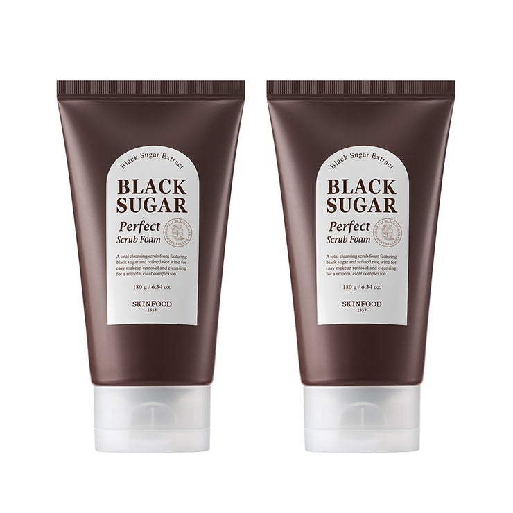 스킨푸드 블랙슈가 퍼펙트 스크럽 폼 180g x 2 스킨푸드 블랙슈가 퍼펙트 스크럽 폼 180g x 2