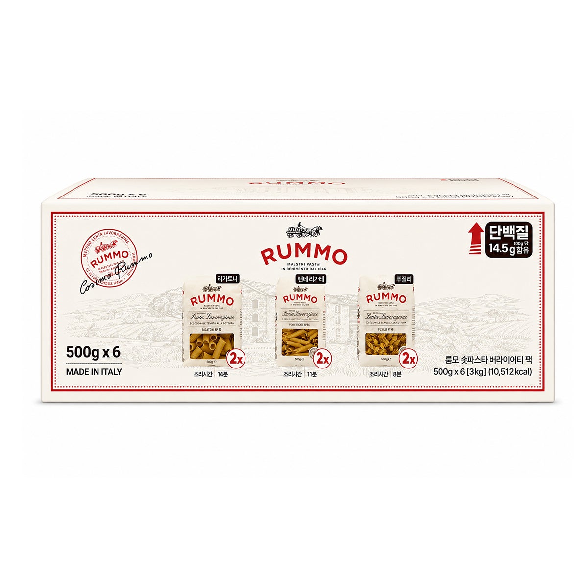 RUMMO 숏 파스타 혼합 500g x 6 RUMMO 숏 파스타 혼합 500g x 6