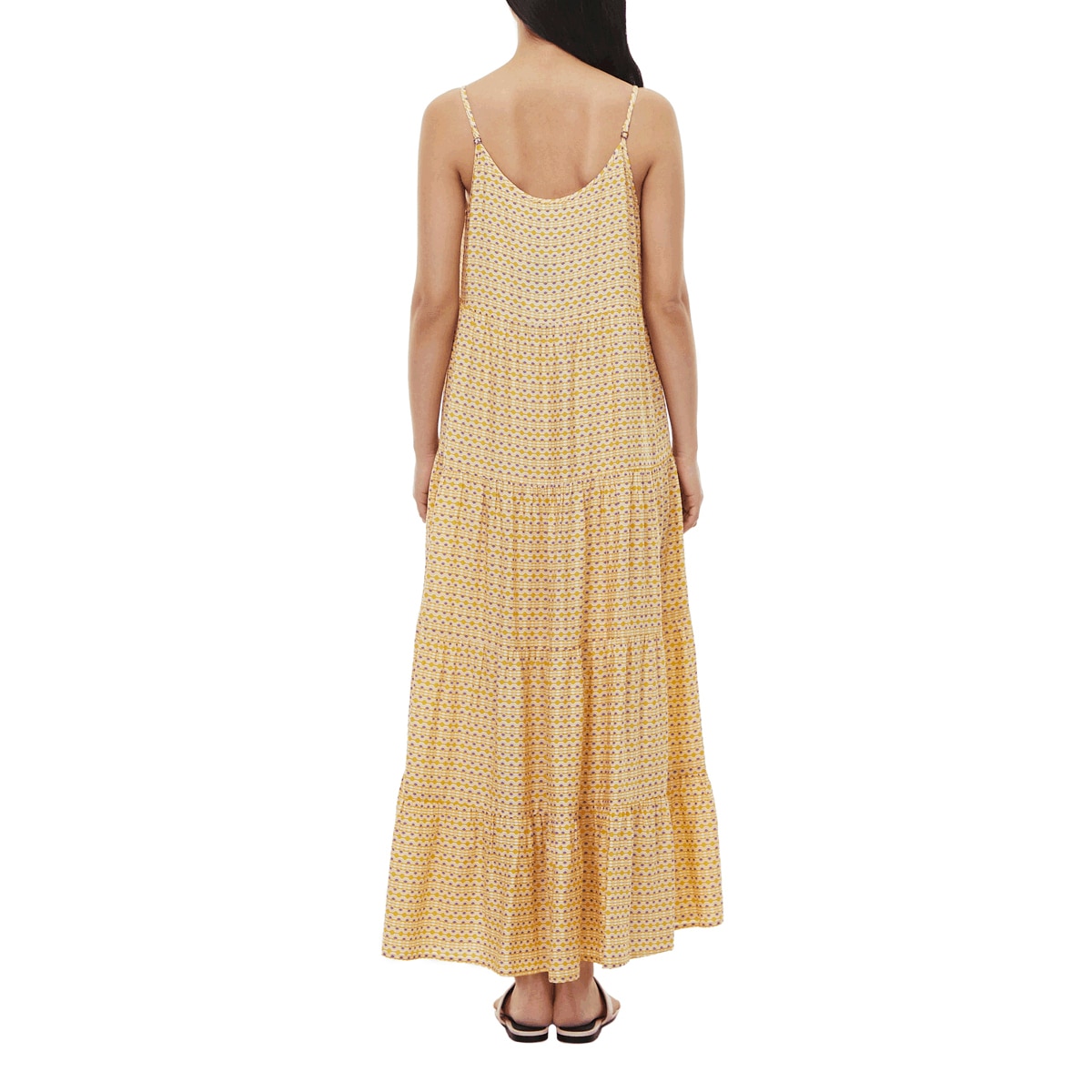 LAP 여성 레이온 선드레스 - 옐로우