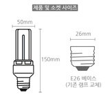 오스람 컴팩트 형광램프 20W ６개입,주광색