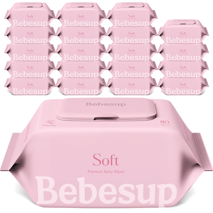 Bebesup Soft Baby Wipes 80ct x 20 682919