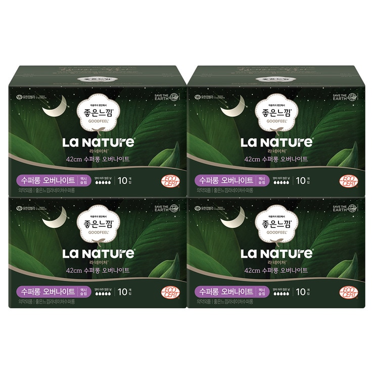 Good Feel La Nature SuperLong Overnight 10ct x 4pk 668189