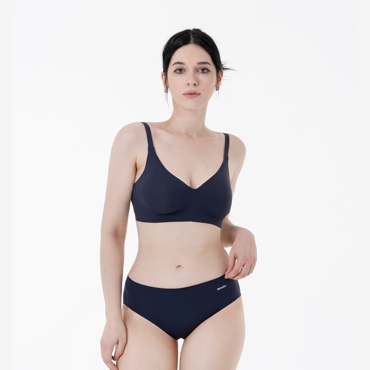 스킨온 여성 플렉시 브라 2매 - 머드네이비/라이트그레이, M