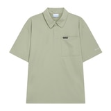 컬럼비아 남성 우븐 반소매 스트레치 폴로티