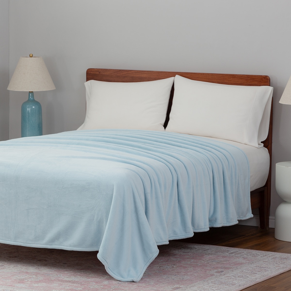 Berkshire 럭스 로프트 담요 249 x 234cm - 스카이블루 Berkshire 럭스 로프트 담요 249 x 234cm - 스카이블루