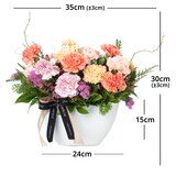 [서울/경기배송] 카네이션 센터피스 화이트 화분 