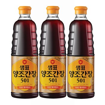 샘표양조간장501 930ml x 3 샘표양조간장501 930ml x 3