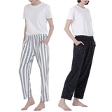 비비안 여성 스판 라운지 바지 2PK
