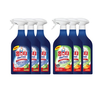 홈스타 욕실 세정제 750ml x 3 + 주방 세정제 750ml x 3