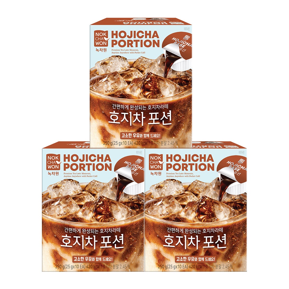녹차원 호지차 포션 25g x 10ct x 3
