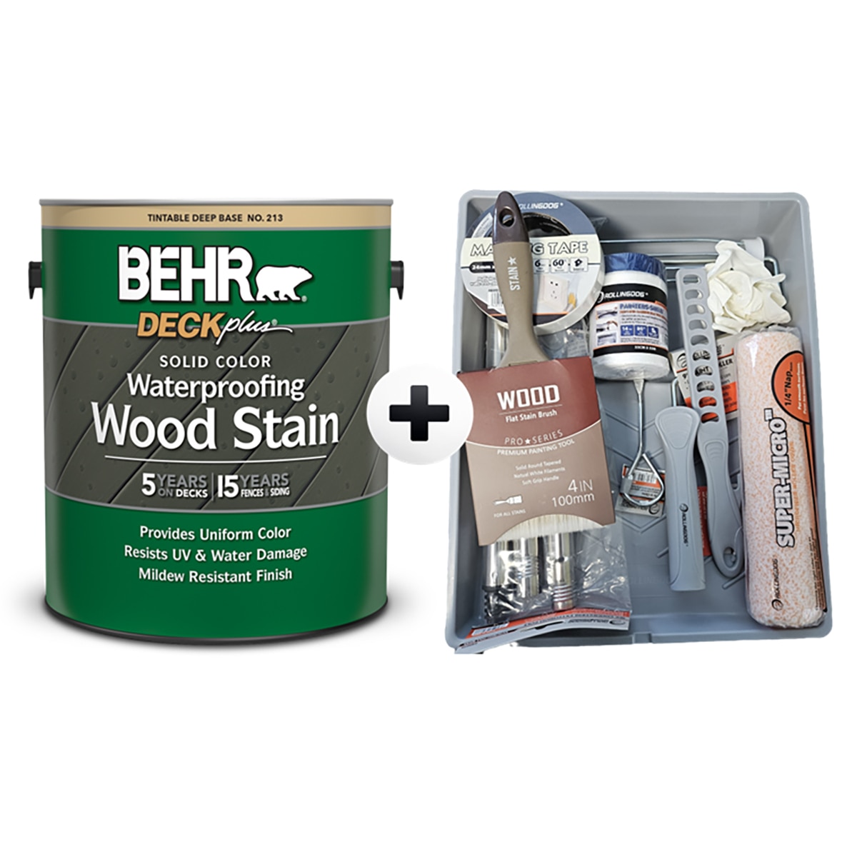 베어 우드스테인 페인트 & 올인원 도구 세트