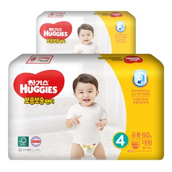 하기스 보송보송 팬티 4단계 60매 x 2팩 하기스 보송보송 팬티 4단계 60매 x 2팩