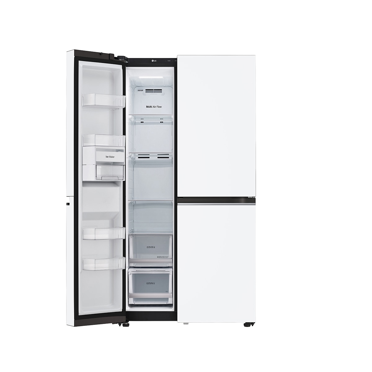 엘지 오브제 AI 매직스페이스 양문형 832L,화이트