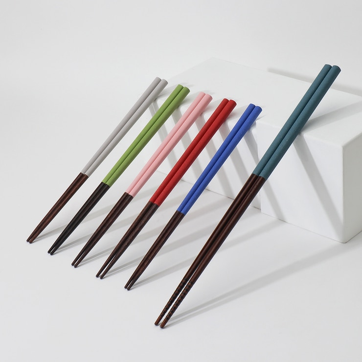 아오바 블랙라벨 흑단 젓가락 5P & 튀김젓가락 1P