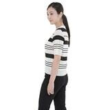 베네뜨 여성 카라 스트라이프 풀오버 니트