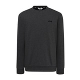 휠라 골프 남성 긴소매 융기모 크루넥 - 차콜, M