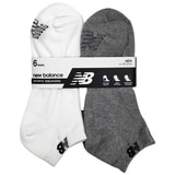 뉴발란스 남성스니커즈 양말 6족 - 화이트/그레이/블랙 뉴발란스 남성스니커즈 양말 6족 - 화이트/그레이/블랙
