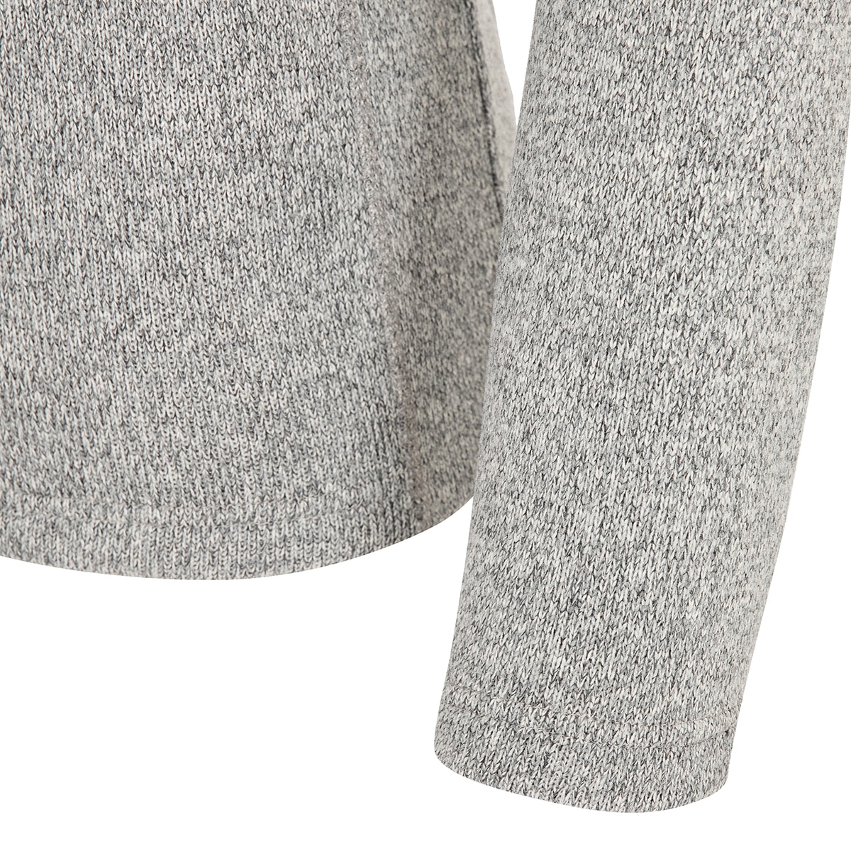 밀레 남성 1/4 집업 스웨터 - 멜란지그레이