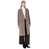 비지트 인 뉴욕 여성 캐시미어혼방 구스안감 코트