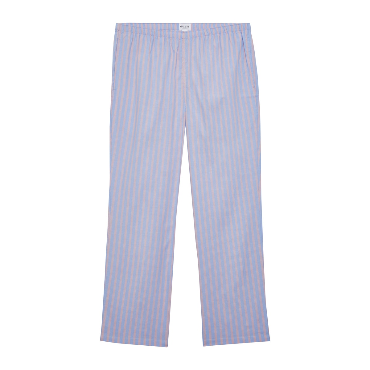 게스 여성 코튼 파자마 세트 - 블루 스트라이프, L