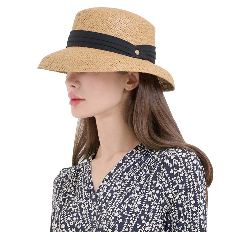 안드레아바나 여성 보우 햇 - 베이지