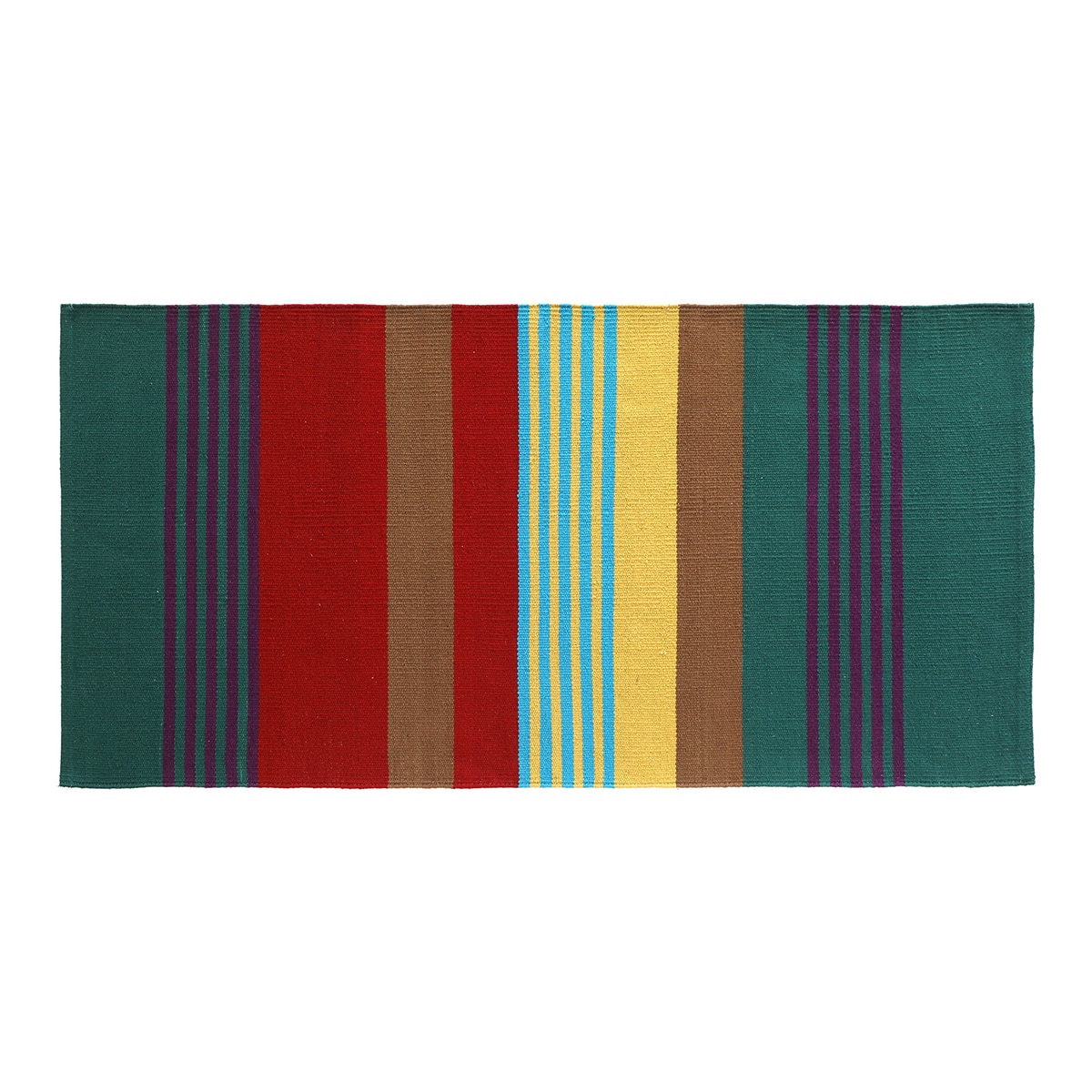 오리고 선염 코튼 엑센트 러그 60x120cm - 피콕스윙