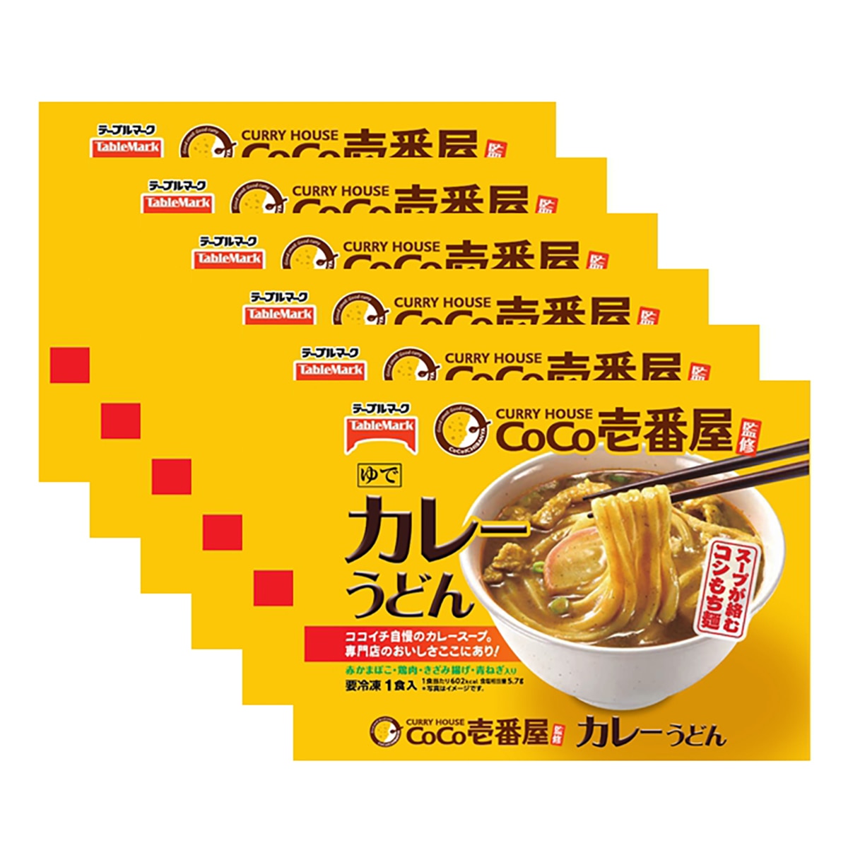 테이블마크코코이찌방야 카레우동 347g x 6 테이블마크코코이찌방야 카레우동 347g x 6