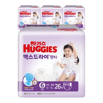 하기스 맥스드라이 팬티형  6단계  104개