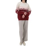 르샵 여성 오버핏 스웨터 - 레드