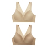 바디블루 밴드없는 브라렛 2매 - 베이지/라이트베이지, 75A