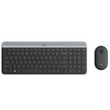Logitech 무선 슬림 키보드 마우스 세트 - 시크 블랙