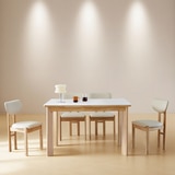 헤이지 세라믹 식탁 세트 4인 헤이지 세라믹 식탁 세트 4인