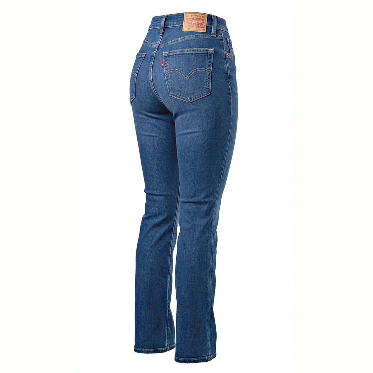 리바이스 여성 725 하이라이즈 부즈컷 청바지 - 다크 인디고