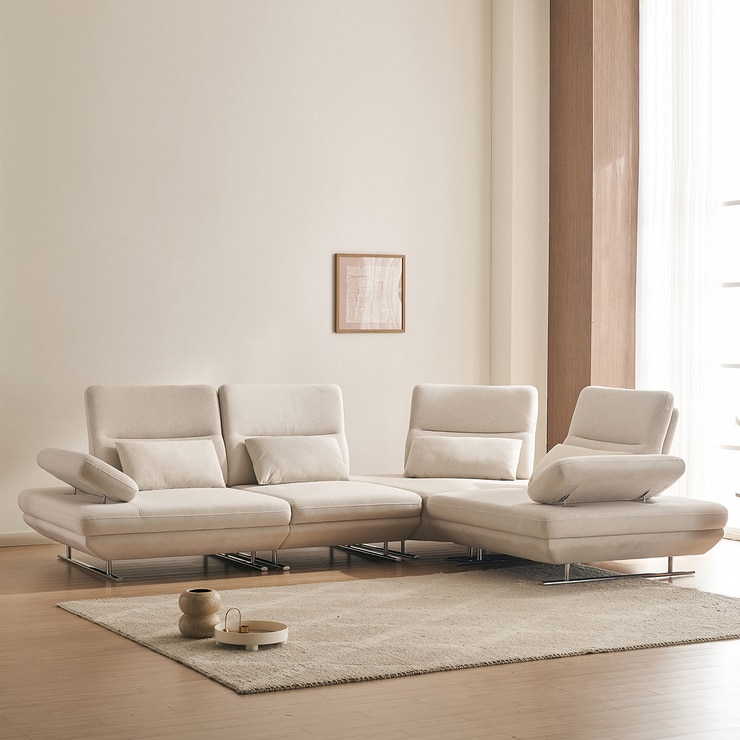 라클라우드 그랑블 스윙 기능성패브릭 4인 코너소파