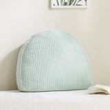 루마인 홈 피그먼트 순면 반달 쿠션 - 민트