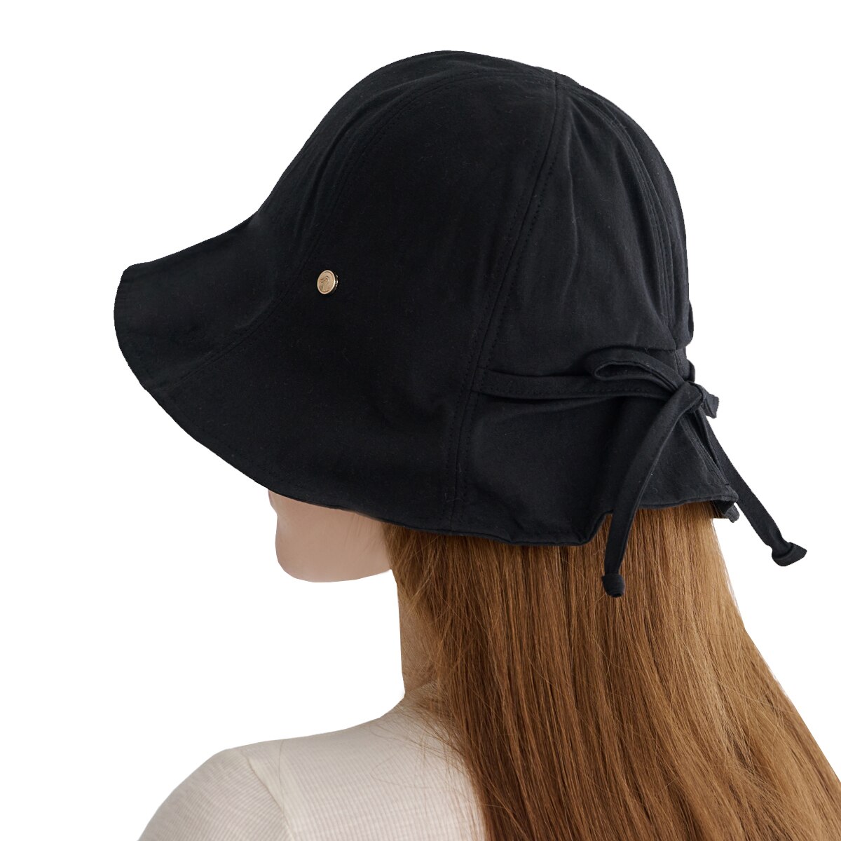 안드레아바나 여성 코튼 햇 - 블랙