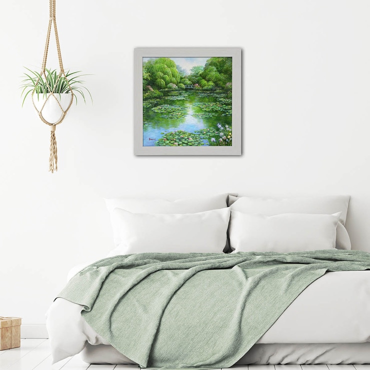 지클레 정방형 명화 47.5 x 47.5cm - 지베르니의 연못