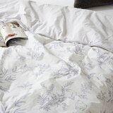 April At Home 80수면 프린트 파이핑 양모이불 - 싱글, 그레이