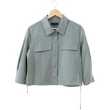 르샵 여성 셔츠 재킷 - 카키, L