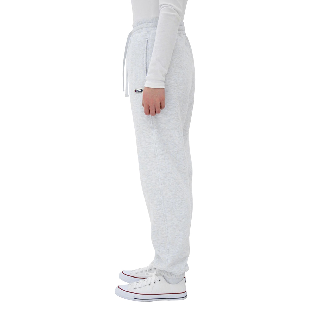 아웃도어 프로덕츠 여성 플리스 조거 - 멜란지 화이트, S