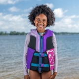 하이퍼라이트 아동용 구명조끼 - 여아용 퍼플